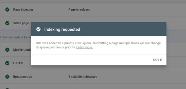 Request Google Reindex My Site